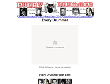 Tablet Screenshot of everydrummer.com